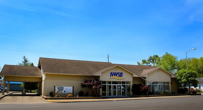 New Washington NWSB Bank Front on a bright day.
